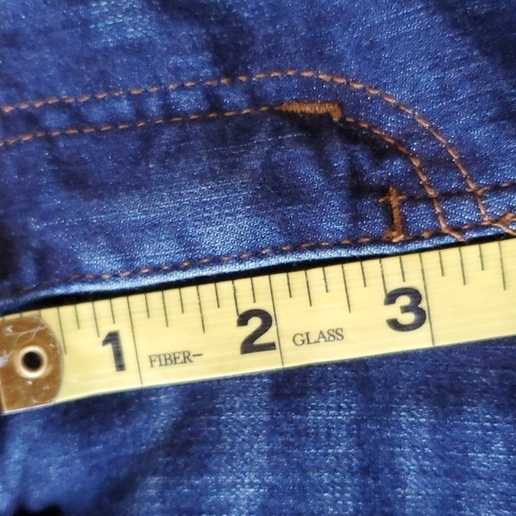 SO low rise favorite midi distressed denim shorts Sz 3preloved EUC - Picture 12 of 14